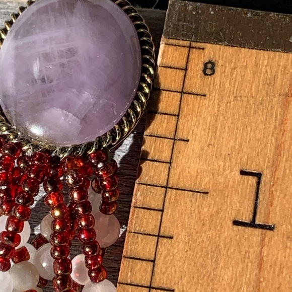 Vintage | Clip Beaded Earrings - Picture 8 of 14